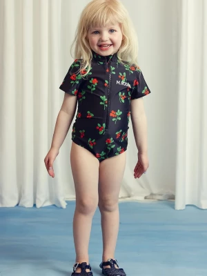 Obrázek produktu Mini Rodini Jednodílné dětské plavky Mini Rodini Lingonberries černá