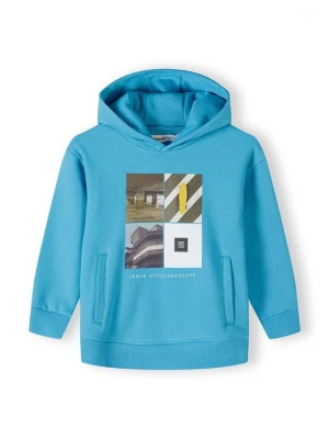 Obrázek produktu MINOTI Mikina nebeská modř / hnědá / žlutá / bílá