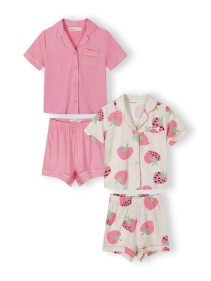 Obrázek produktu MINOTI Pyžamo zelená / pink / barva bílé vlny