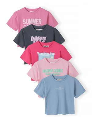 Obrázek produktu MINOTI Tričko nebeská modř / tmavě šedá / pink / růžová / světle růžová