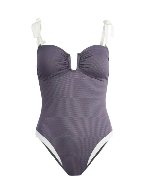 Obrázek produktu Mint Velvet Plavky ostružinová / bílá