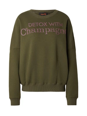 Obrázek produktu miss goodlife Mikina 'Detox With Champange' olivová / světle růžová
