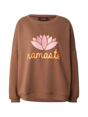 Obrázek produktu miss goodlife Mikina 'Namasté' hnědá / oranžová / růžová