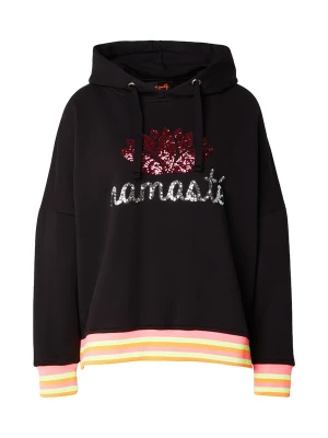 Obrázek produktu miss goodlife Mikina 'Namasté' svítivě oranžová / tmavě červená / černá / stříbrná