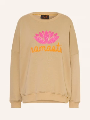 Obrázek produktu Miss Goodlife Oversized Mikiny S Flitry béžová / neonově růžová / neonově oranžová