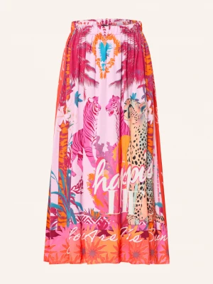 Obrázek produktu Miss Goodlife Saténová Sukně Tiger Heart růžová / oranžová / tyrkysová