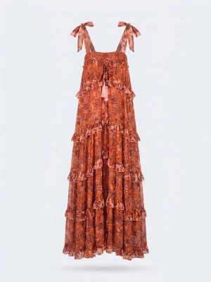 Obrázek produktu Miss June Šaty 'Robe Longue Vanessa' oranžová