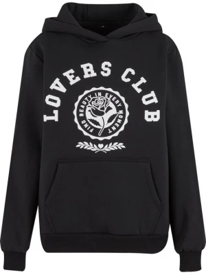 Obrázek produktu Miss Tee Mikina 'Lovers Club' černá / bílá