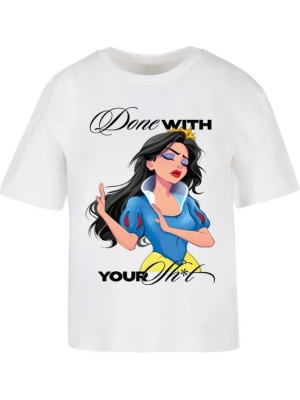 Obrázek produktu Miss Tee Tričko 'Done With Your Sh*it' bílá