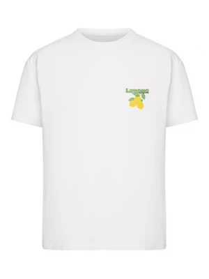 Obrázek produktu Miss Tee Tričko 'Limona Vibes' královská modrá / žlutá / zelená / bílá