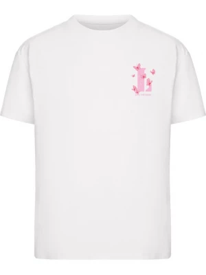 Obrázek produktu Miss Tee Tričko 'Love Yourself And Fly' světle růžová / červená / bílá