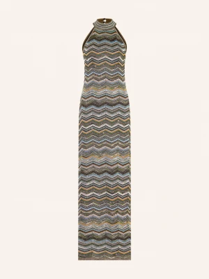 Obrázek produktu Missoni Pletené Šaty S Třpytivou Přízí A Flitry tmavě hnědá / oranžová / tyrkysová
