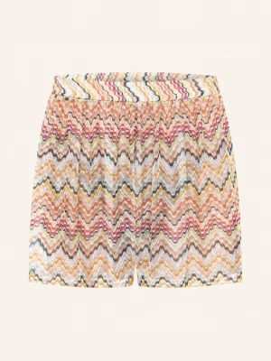 Obrázek produktu Missoni Šortky světle hnědá / oranžová / tmavě modrá