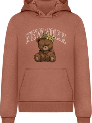 Obrázek produktu Mister Tee Mikina 'NY Crowned Bear' hnědá / karamelová / kaštanově hnědá / bílá