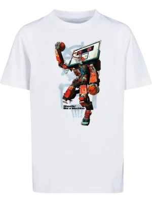 Obrázek produktu Mister Tee Tričko 'Ballin Robot' nefritová / tmavě oranžová / černá / bílá