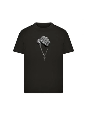 Obrázek produktu Mister Tee Tričko 'Faith Meets Strength' šedá / černá