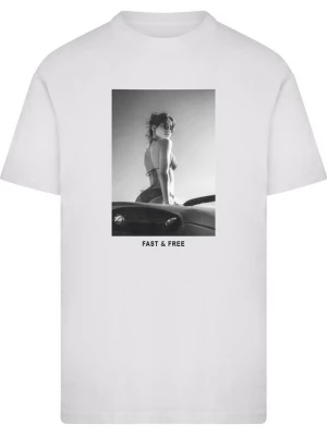 Obrázek produktu Mister Tee Tričko 'Fast & Free' světle šedá / černá / bílá