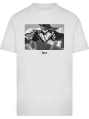 Obrázek produktu Mister Tee Tričko 'Heart Sign' šedá / černá / bílá