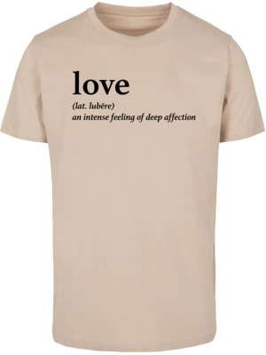 Obrázek produktu Mister Tee Tričko 'Love Definition' písková / černá