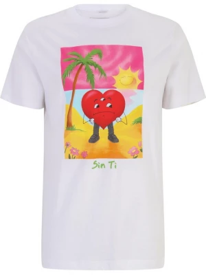 Obrázek produktu Mister Tee Tričko 'Sin Ti 01' oranžová / světle růžová / ohnivá červená / bílá