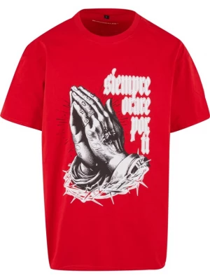Obrázek produktu MJ Gonzales Tričko 'Pray for you' šedá / červená / bílá