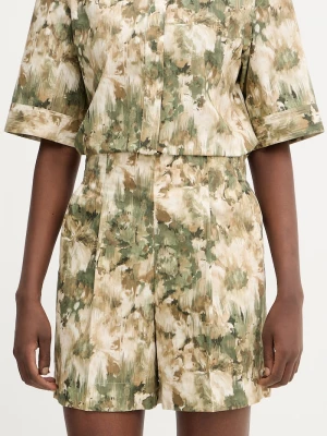 Obrázek produktu MM by Max Mara Bavlněné šortky MM by Max Mara PANTEON zelená
