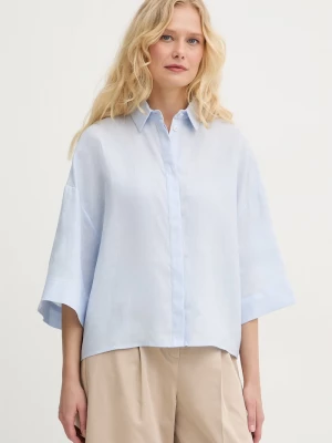 Obrázek produktu MM by Max Mara dámská lněná košile RITO modrá