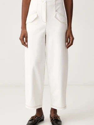 Obrázek produktu MM by Max Mara džíny tapered dámské MMLZUPPA béžová