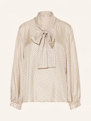 Obrázek produktu Mm By Max Mara Halenka S Vázačkou Lastra Z Hedvábí béžová / černá