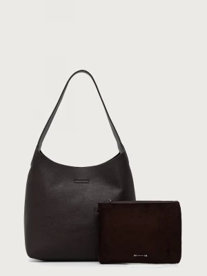 Obrázek produktu MM by Max Mara hobo kabelka dámská z imitace kůže MMLASTRO hnědá