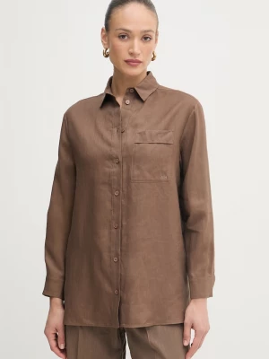 Obrázek produktu MM by Max Mara košile dámská lněná FILO hnědá