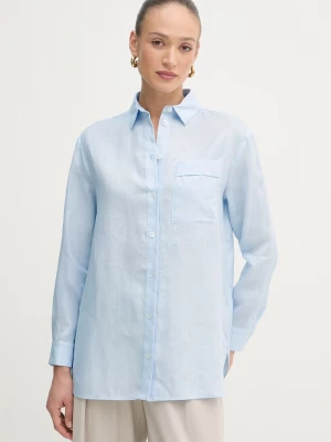 Obrázek produktu MM by Max Mara košile dámská lněná FILO modrá