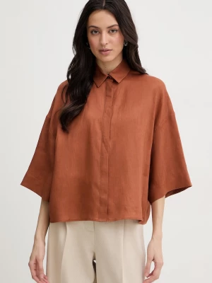 Obrázek produktu MM by Max Mara košile dámská lněná RITO hnědá
