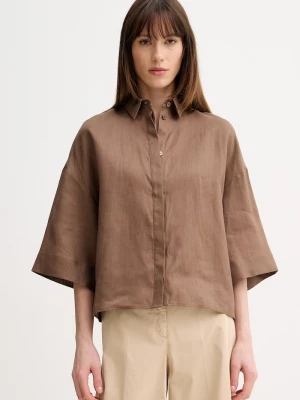 Obrázek produktu MM by Max Mara košile dámská lněná RITO hnědá