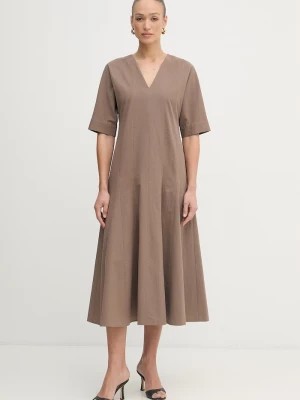 Obrázek produktu MM by Max Mara rozšířené šaty bavlněné PANINO hnědá