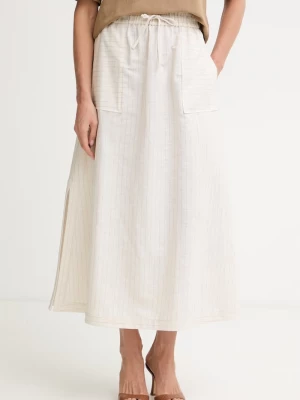 Obrázek produktu MM by Max Mara sukně se lnem SUMERO béžová