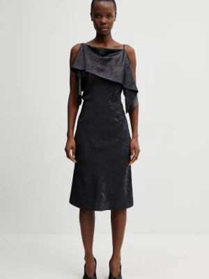 Obrázek produktu MM6 Maison Margiela asymetrické šaty černá