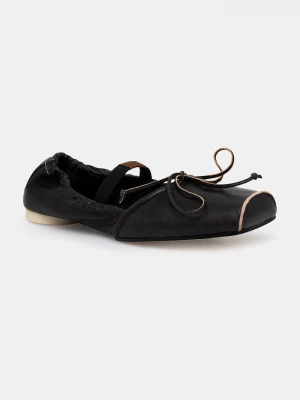 Obrázek produktu MM6 Maison Margiela baleríny kožené černá
