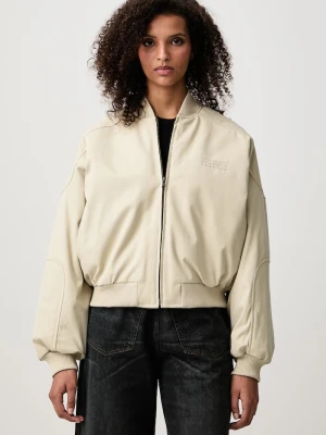 Obrázek produktu MM6 Maison Margiela bomber dámský bavlněný béžová