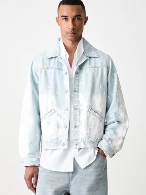 Obrázek produktu MM6 Maison Margiela džínová bunda pánská džínová modrá