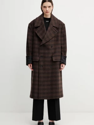 Obrázek produktu MM6 Maison Margiela Kabát s příměsí vlny MM6 Maison Margiela hnědá