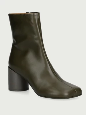 Obrázek produktu MM6 Maison Margiela kotníkové boty dámské kožené zelená