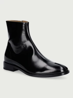 Obrázek produktu MM6 Maison Margiela kotníkové boty pánské kožené černá