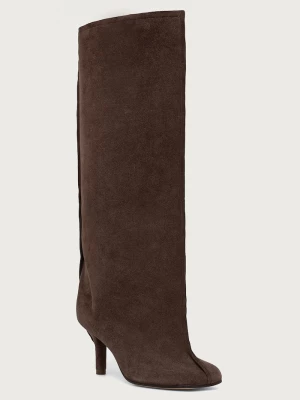 Obrázek produktu MM6 Maison Margiela kozačky nad kolena dámské semišové hnědá