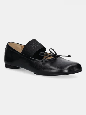 Obrázek produktu MM6 Maison Margiela Kožené baleríny MM6 Maison Margiela černá
