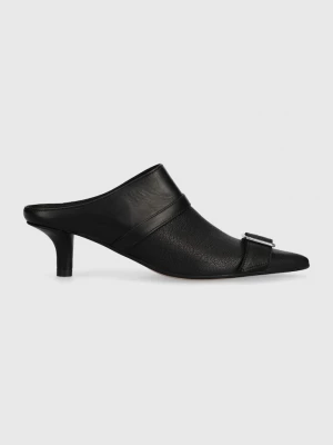 Obrázek produktu MM6 Maison Margiela Kožené lodičky MM6 Maison Margiela Slipper černá
