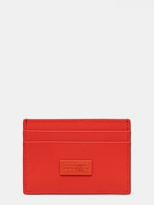 Obrázek produktu MM6 Maison Margiela Kožené pouzdro na karty MM6 Maison Margiela červená
