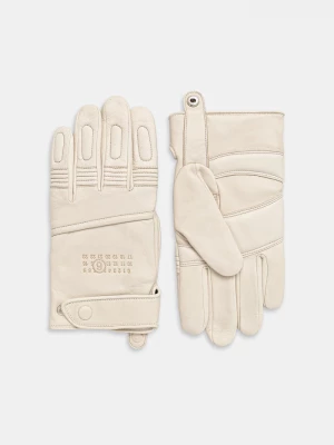 Obrázek produktu MM6 Maison Margiela Kožené rukavice MM6 Maison Margiela x Agnelle béžová