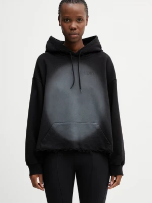 Obrázek produktu MM6 Maison Margiela mikina kapucí dámská bavlněná černá