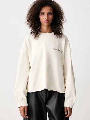 Obrázek produktu MM6 Maison Margiela oversize mikina dámská bavlněná béžová